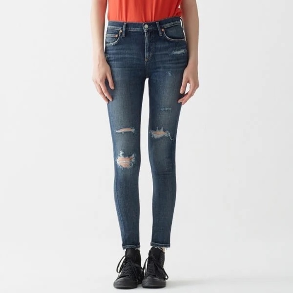 Agolde dark blue Sophie high-rise slim fit skinny jeans - size 30 W 30 L